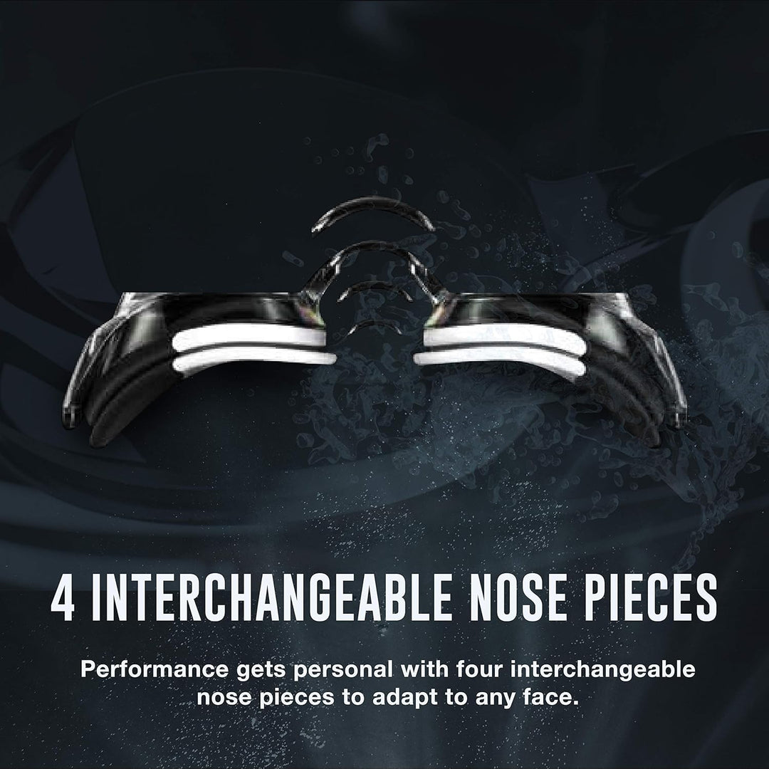 Speedo Vanquisher 2.0 Schwimmbrille, Panorama, blendfrei, beschlagfrei, mit UV-Schutz Schwarz, Schwa