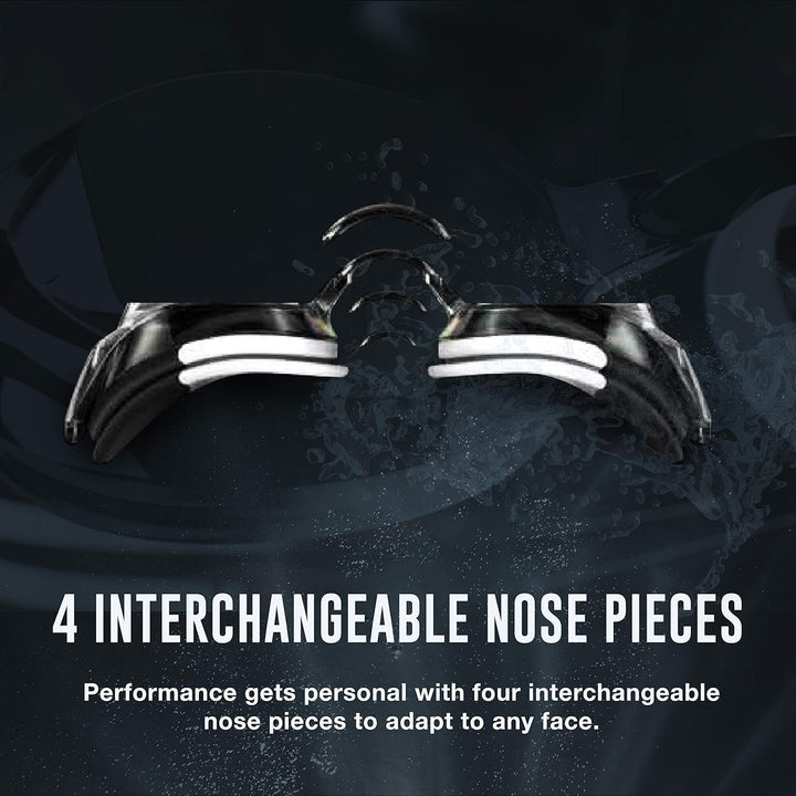 Speedo Vanquisher 2.0 Schwimmbrille, Panorama, blendfrei, beschlagfrei, mit UV-Schutz Schwarz, Schwa