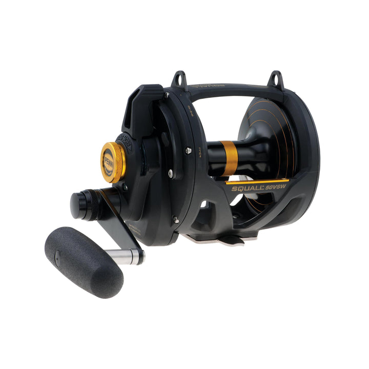PENN Squall Lever Drag 2 Speed Multirolle – Salzwasser Boots- und Kajaksangeln 50| Right |2 Speed, 5