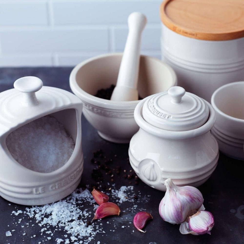 Le Creuset Salzgefäss aus Steinzeug 0,3 l, Meringue, 80811107160005, Meringue