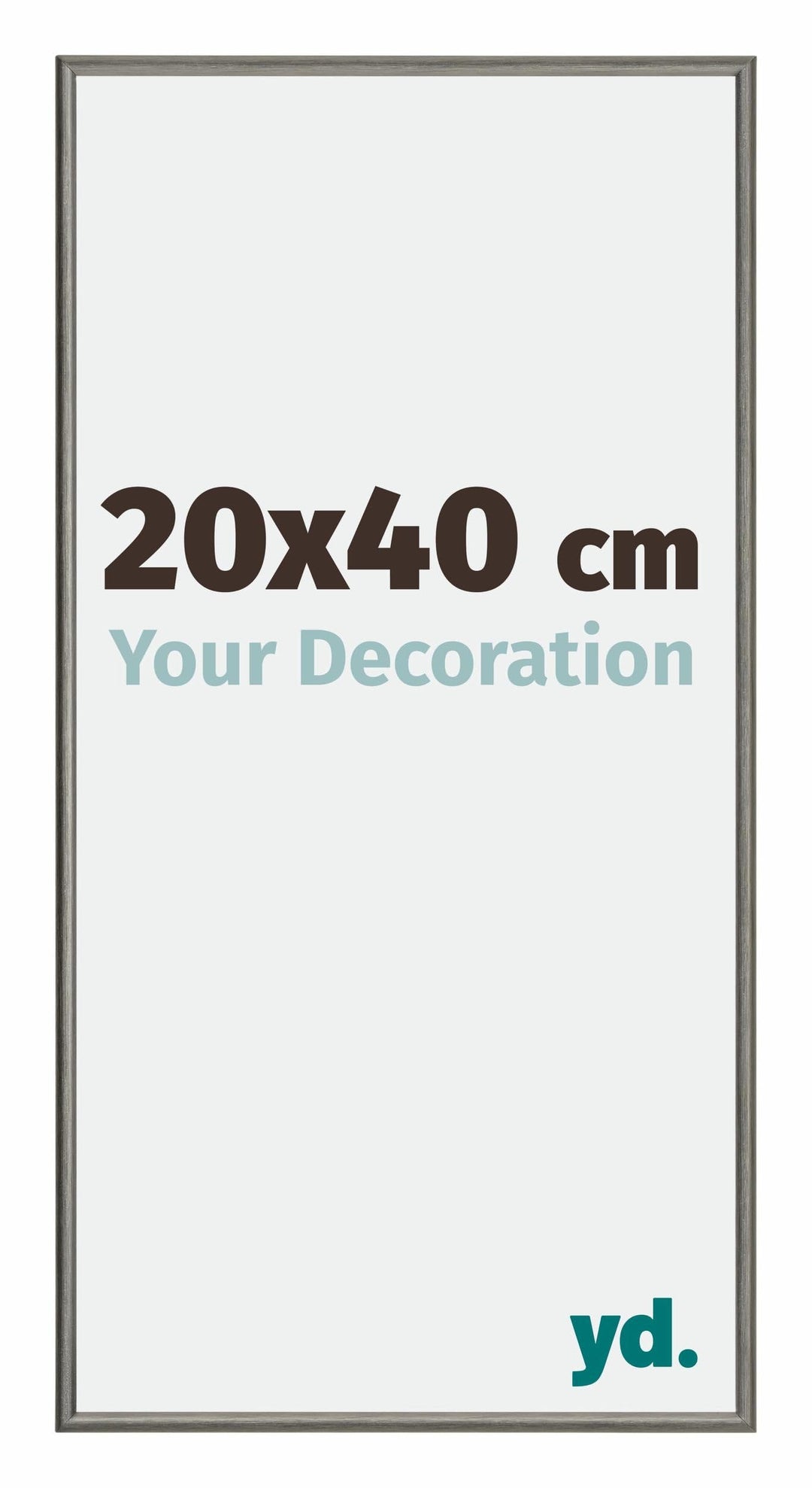 yd. Your Decoration - Bilderrahmen 20x40 cm - Bilderrahmen aus Aluminium mit Acrylglas - Antireflex