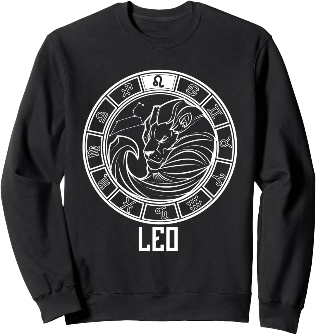 Leo Sternzeichen Grafik Juli & August Geburtstag Sweatshirt