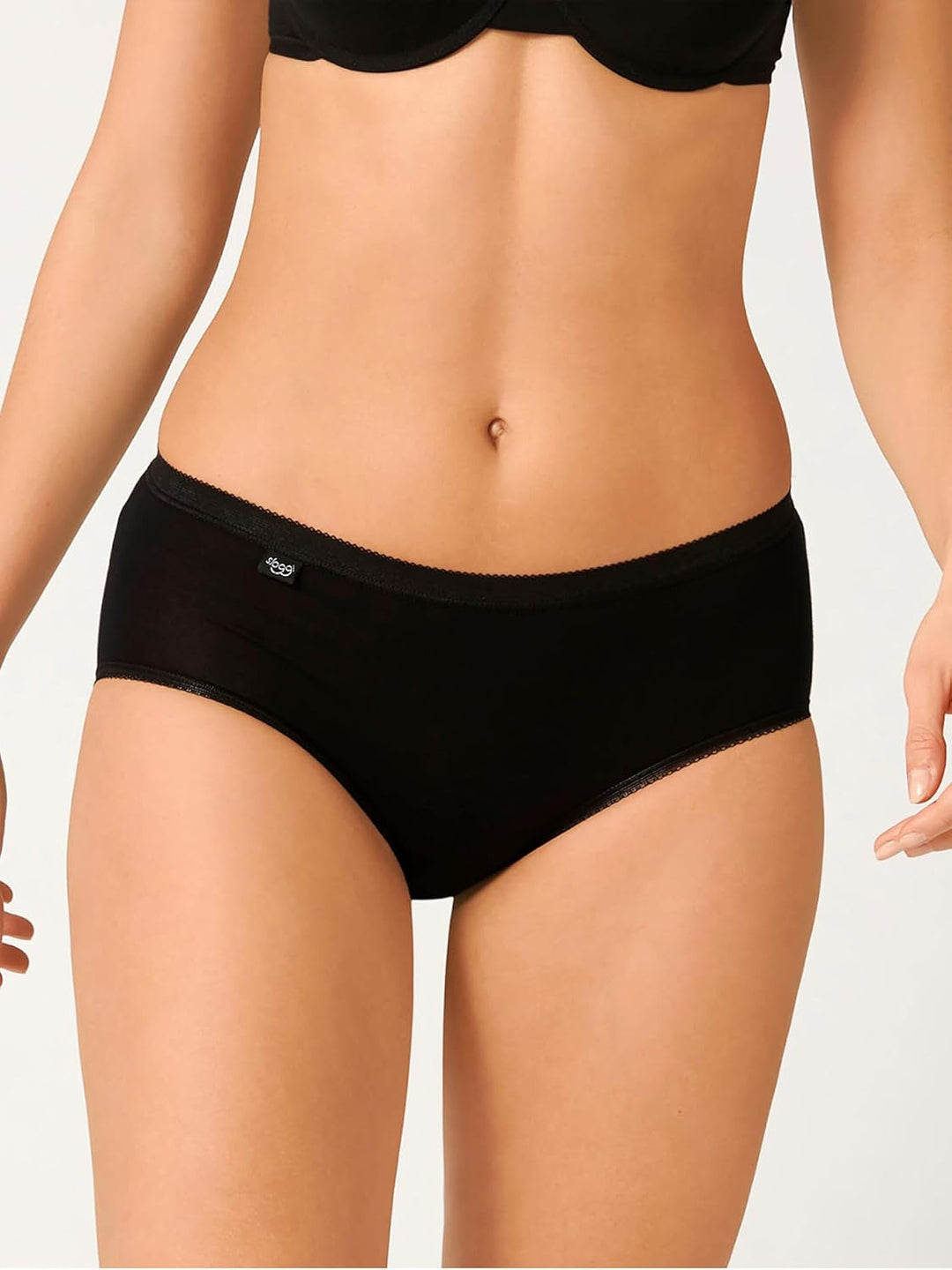 Sloggi Damen Slip (4er Pack), Schwarz