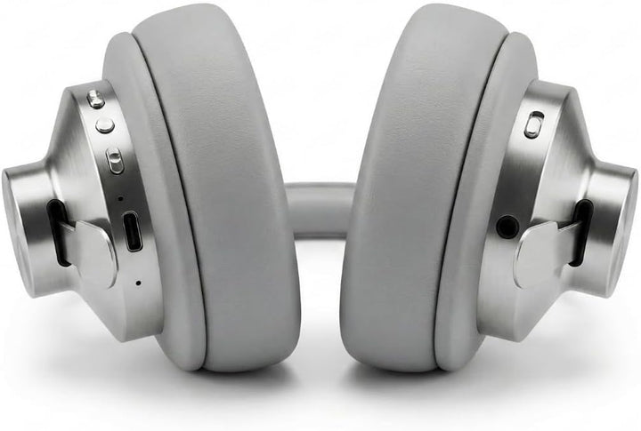 TELEFUNKEN ARCO Classic Edelstahl-Bluetooth-Kopfhörer – Ikonische Ganzmetall-Silhouette mit Luxus-Ha