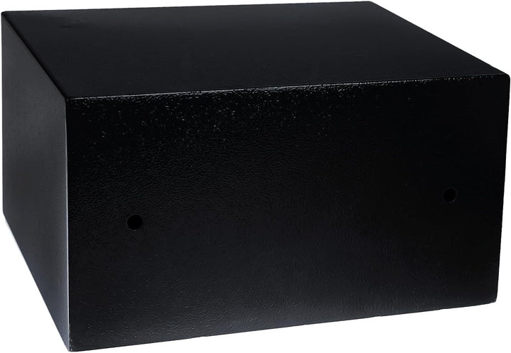 HMF 49217-02 Safe Tresor mit Schlüssel, Möbeltresor | 31 x 17 x 25 cm | Schwarz 31 x 17 x 25 cm Schw