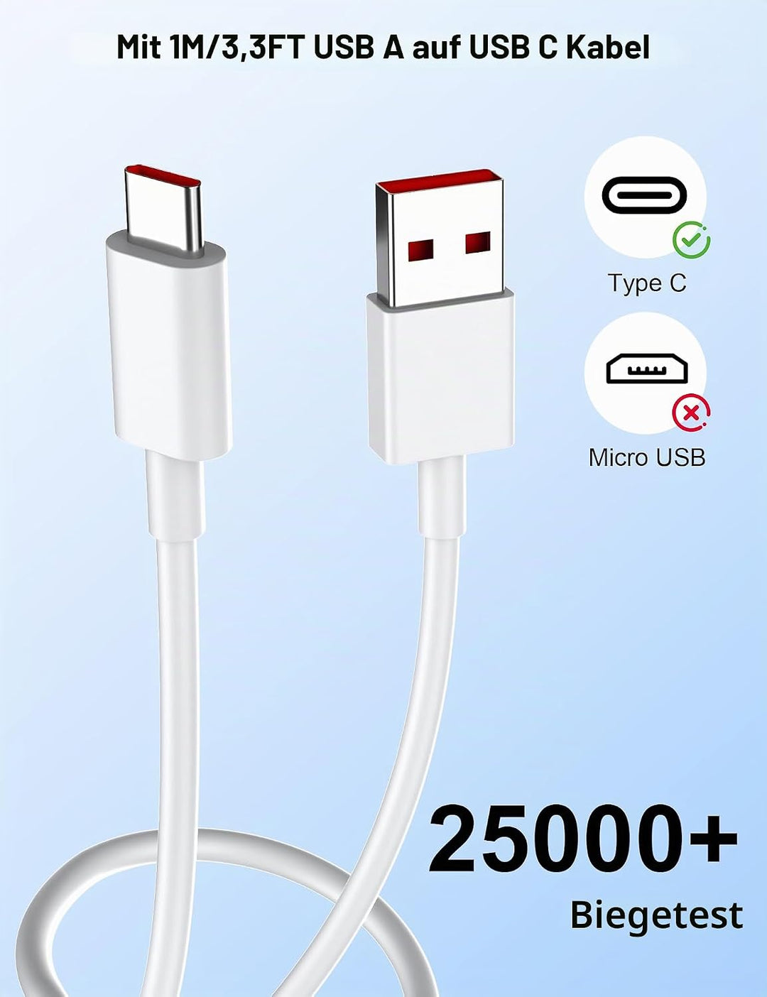120W USB Ladegerät mit Typ C Ladekabel 1M für Xiaomi 11T Pro 13T Pro 13 Pro 13,USB Netzteil Stecker