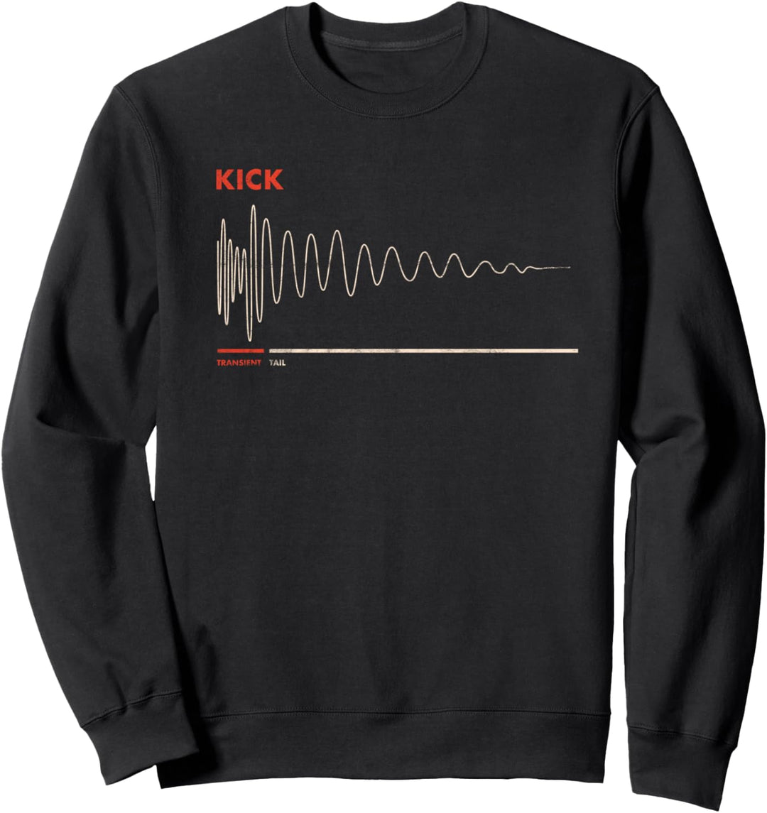 KICK Snare Clap DAW Producer Audiowave DJ Drum Synth VST OSC Sweatshirt