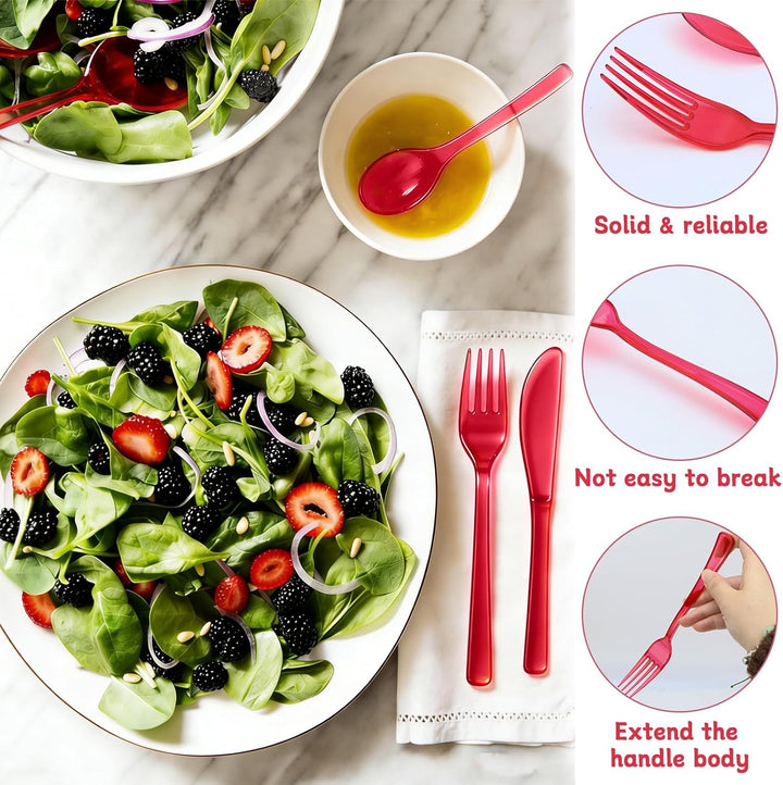 90 Stück Wiederverwendbaren Besteck Set Party Besteck Set Mit Gabeln Messer Und Löffel Reusable Für