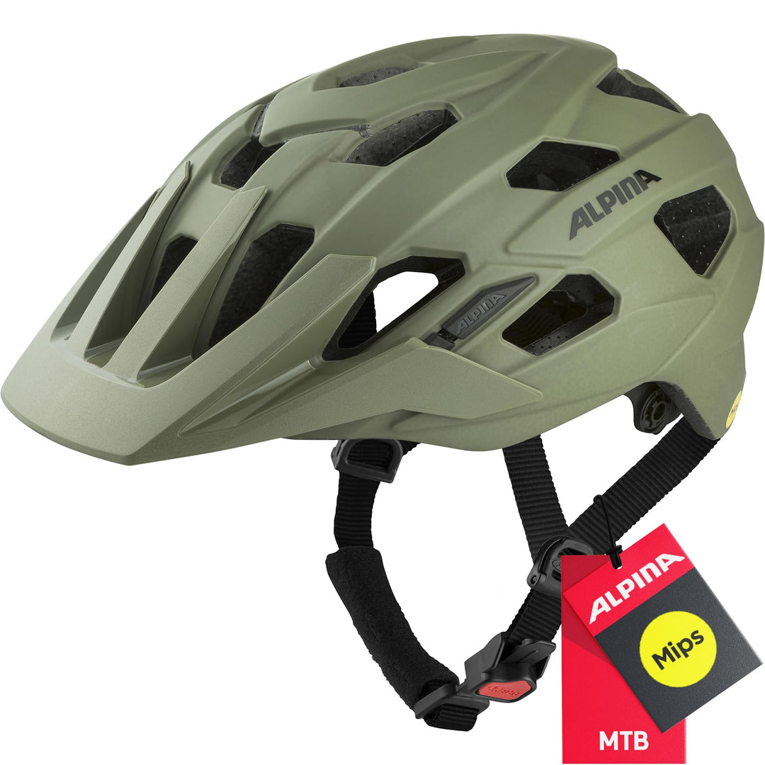 Alpina PLOSE MIPS Helmet 2023 Olive matt 52-57 cm, 52-57 cm