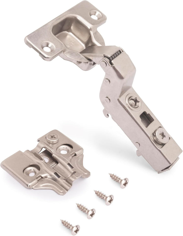 Emuca 1011507 Pack aus 20 Topfscharnieren Ø35mm 100° mit sanftem Verschluss für aneinanderstossende