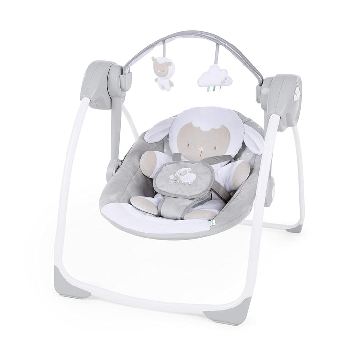 Ingenuity, tragbare Babyschaukel, Cuddle lamp - mit Melodien, Zeit- und Schaukeleinstellung & Ansman