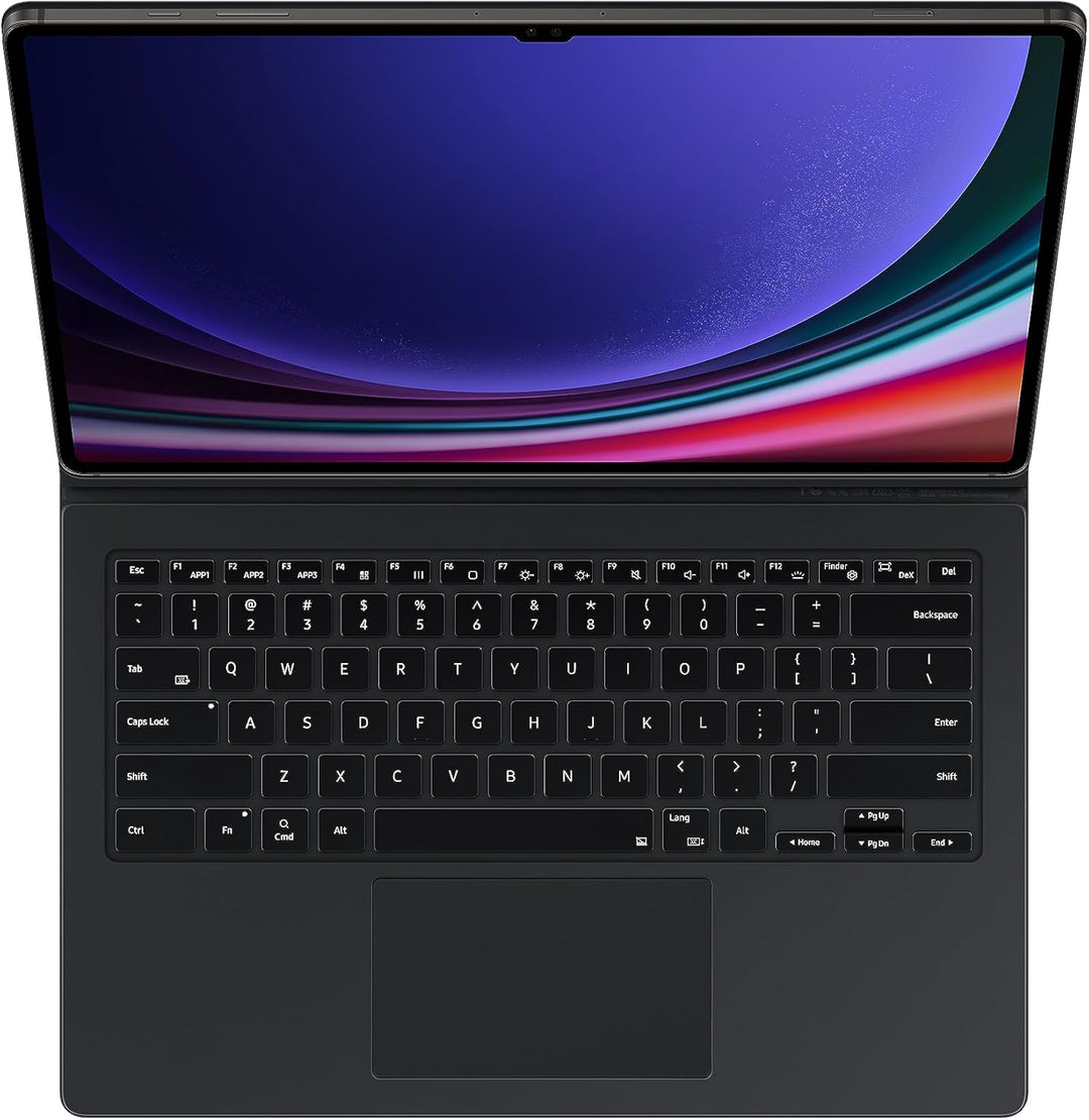 Samsung Book Cover Keyboard für Galaxy Tab S9 Ultra Schwarz Tastatur Schutzhülle, Book Cover Keyboar