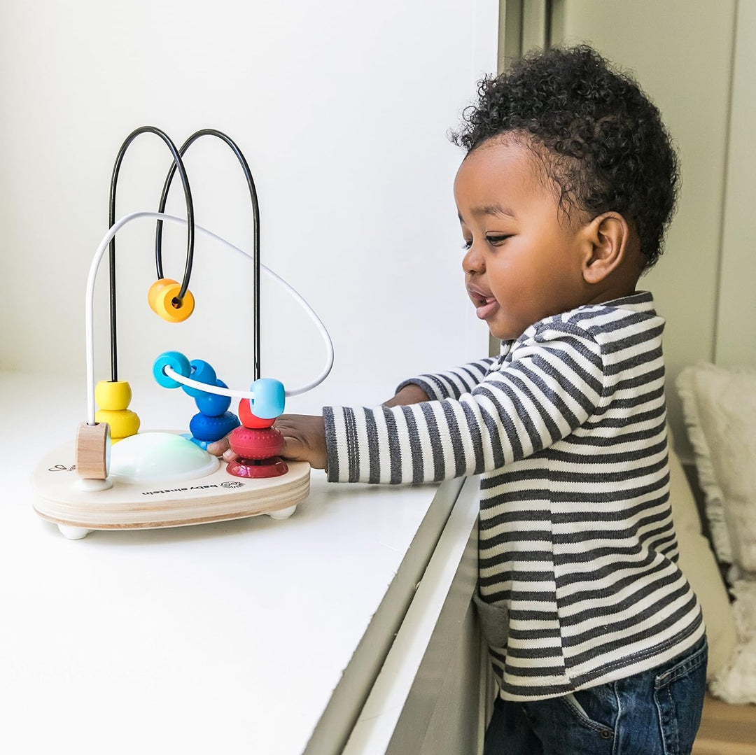 Baby Einstein 11648-6 Farbmischer, Perlen-Labyrinth, musikalisches Holzspielzeug Hape Colour Mixer B