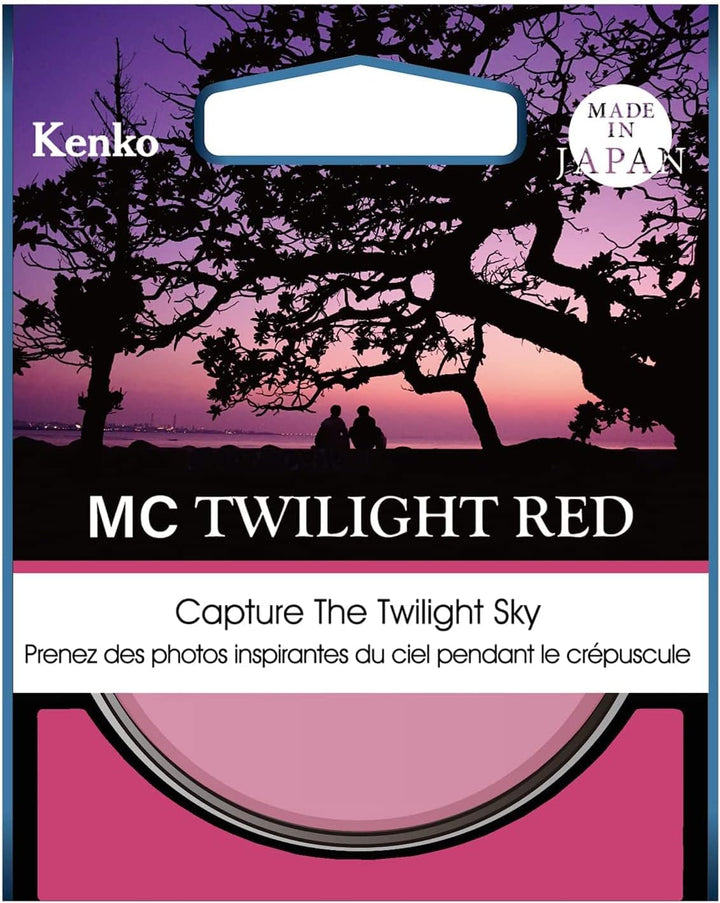 Kenko Objektivfilter mit Farbeffekt MC Twilight RED 77mm, Erzeugt inspirierende Farben am Abendhimme