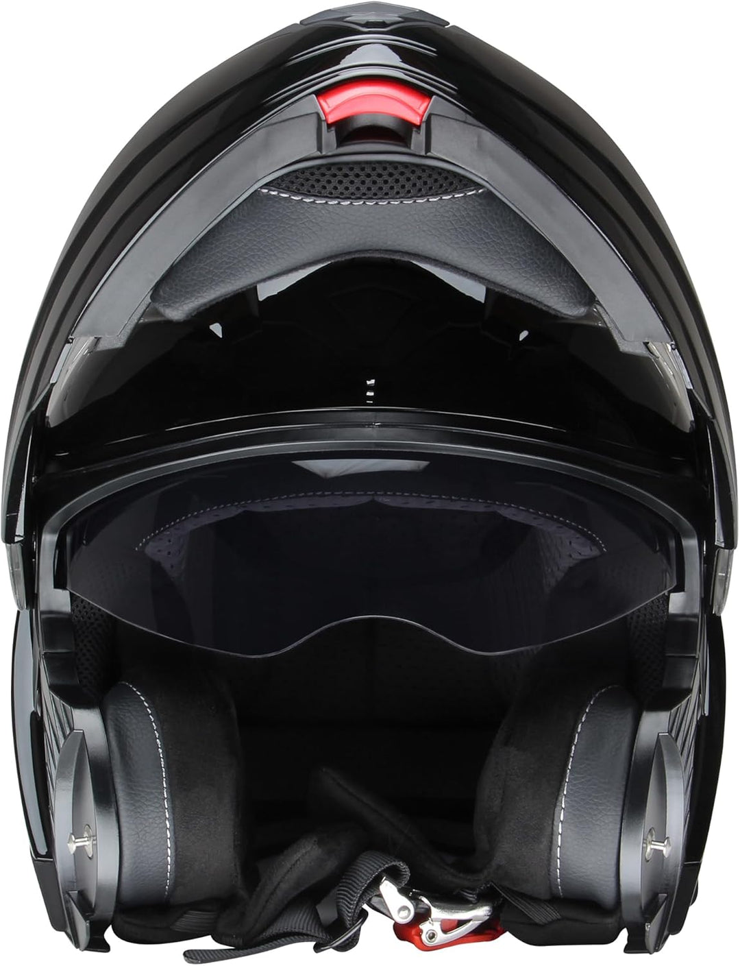 Klapphelm, Integralhelm mit Sonnenvisier von CMX Spacer schwarz glänzen in den Grössen M