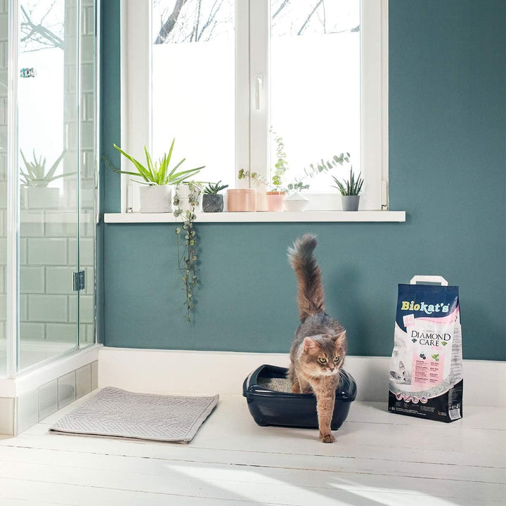 Biokat's Diamond Care Fresh mit Duft - Feine Katzenstreu mit Aktivkohle und Aloe Vera - 1 Sack (1 x
