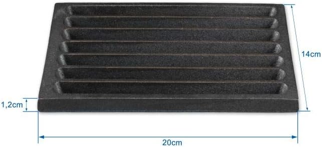 Grillrostprofi Ascherost - Feuerrost - Kohlerost - Kaminrost in Premium-Qualität, Gusseisen, 14 x 20