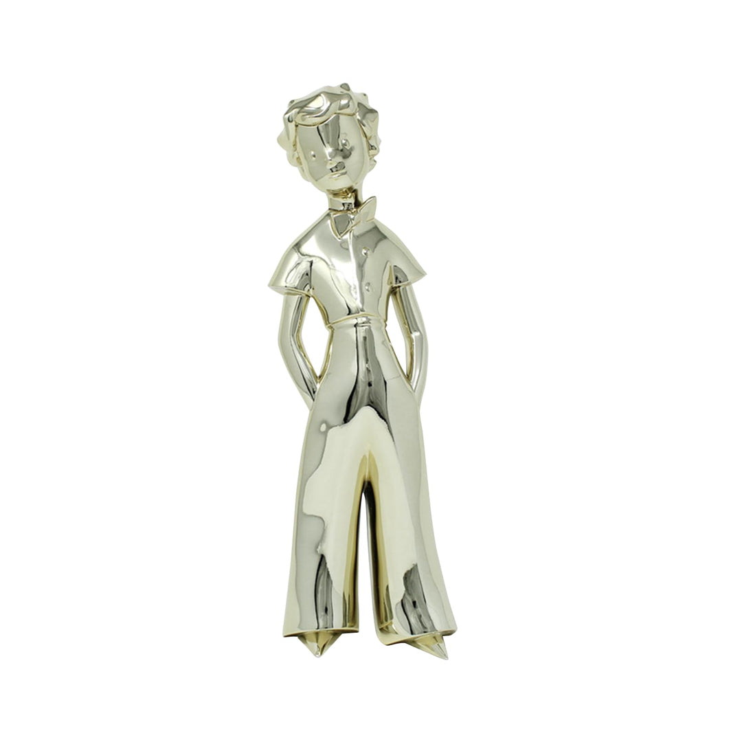 NEAMEDIA THE CHARACTER COMPANY Der kleine Prinz Skulptur – Figur 30 cm – Gold Edition – Deko-Objekt