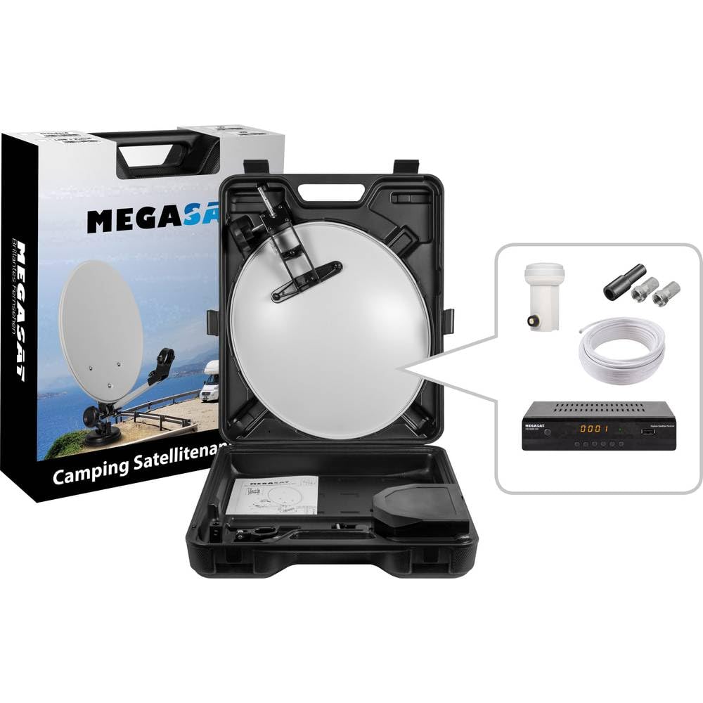 Megasat 9101628 HD 6000 Camping SAT-Anlage mit Receiver