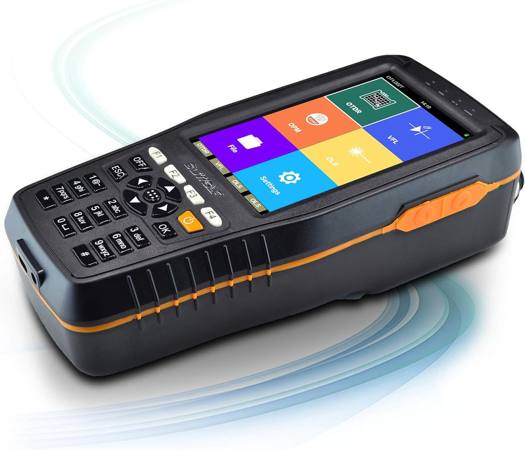 SUWOLF 1310/1550nm 22/20dB Tragbares 4in1 OTDR +VFL+OPM+OLS 4” Touchscreen 60Km OTDR LWL Tester/Opti