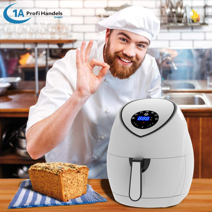 FRITTEUSE OHNE FETT HEISSLUFT-FRITTEUSE DIGITAL MULTI FRITTEUSE HEISSLUFT ECO-AIR-PROFI DC-1400W-1 w