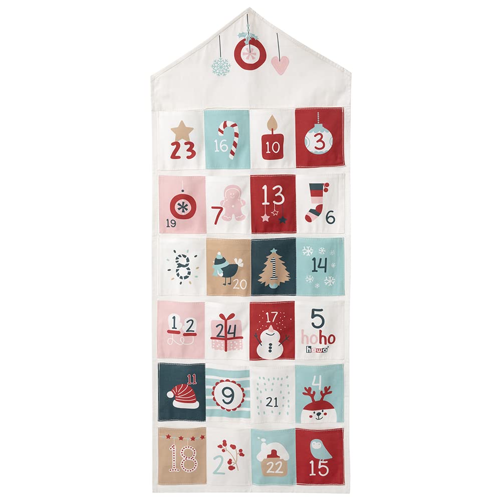 howa Adventskalender zum Befüllen für Kinder und Erwachsene aus Stoff Weihnachtskalender 8803