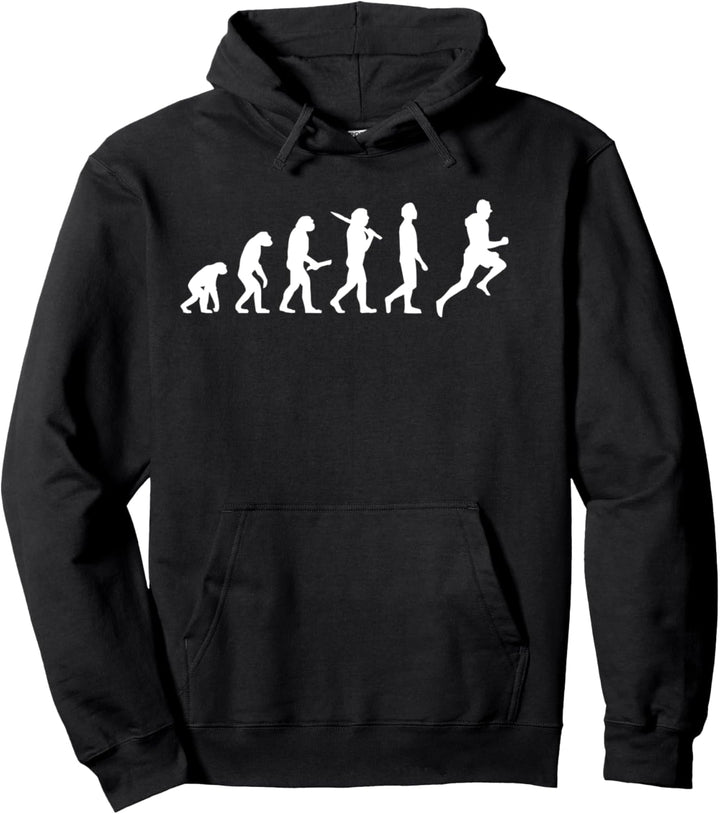 Laufen Evolution Geschenk für Läufer & Jogger Pullover Hoodie