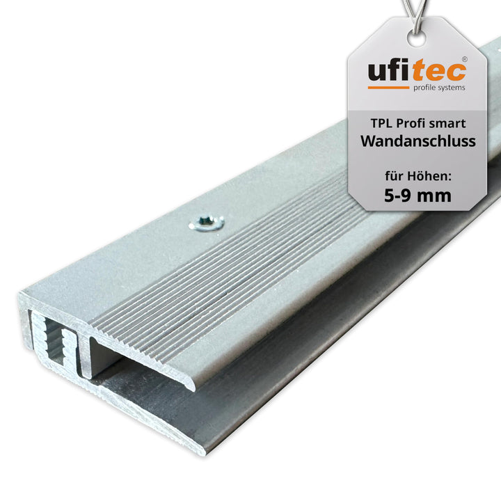 ufitec® Profi Smart Profilsystem für Vinylböden - geeignet für Belagshöhen von 5-9 mm - ALU eloxiert