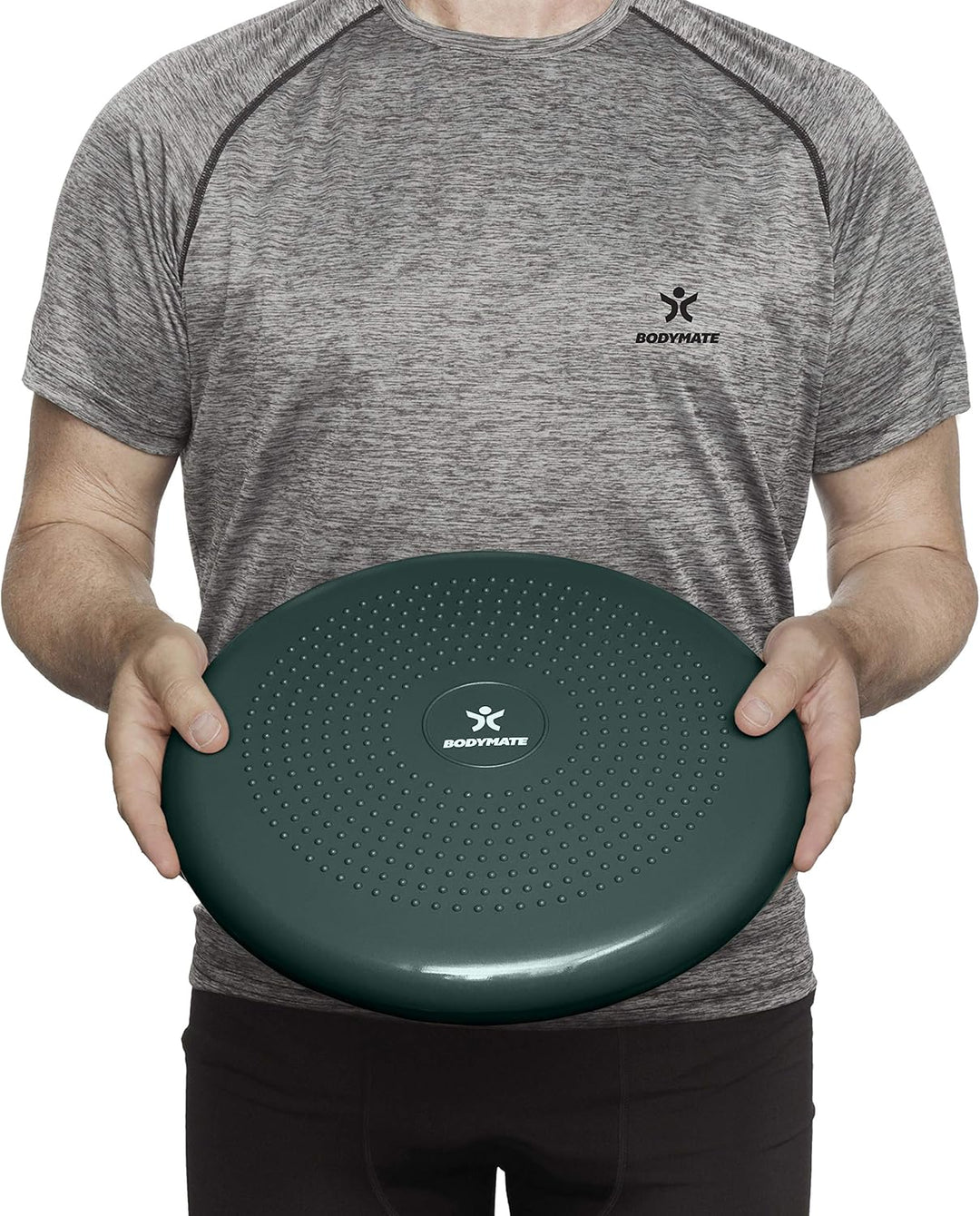 BODYMATE Ballsitzkissen inkl. Pumpe 34cm Durchmesser - Balance-Kissen, Luftkissen, Balance Pad, Nopp
