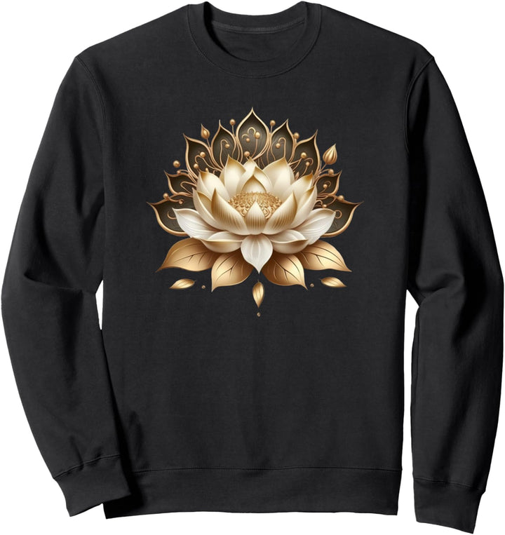 Lotusblume Buddhismus spirituelles Symbol Yoga Namaste Natur Sweatshirt