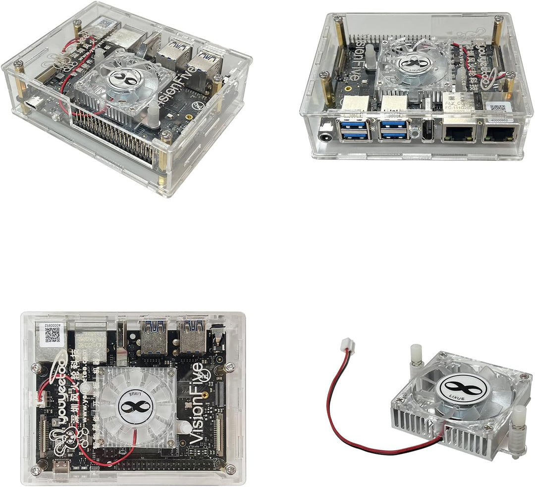 youyeetoo VisionFive2 v1.3B RISC-V Single Board Computer, Quad Core, 8GB mit WiFi Dongle, StarFive J
