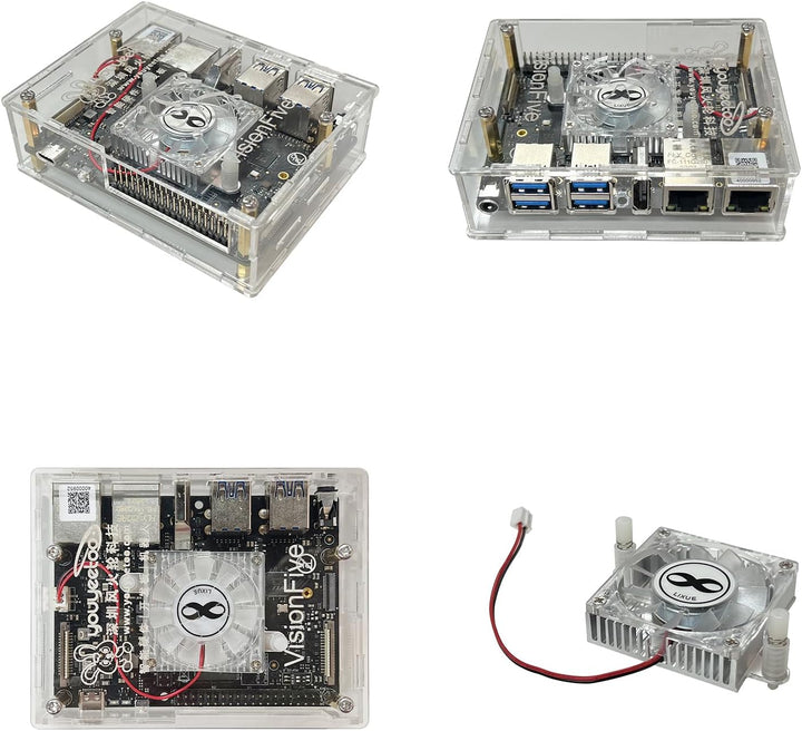youyeetoo VisionFive2 v1.3B RISC-V Single Board Computer, Quad Core, 8GB mit WiFi Dongle, StarFive J