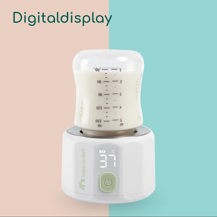 Bebeconfort Digitaler Kompaktflaschenwärmer, Flaschenwärmer baby für unterwegs, kompakt L6,5 x B6,5