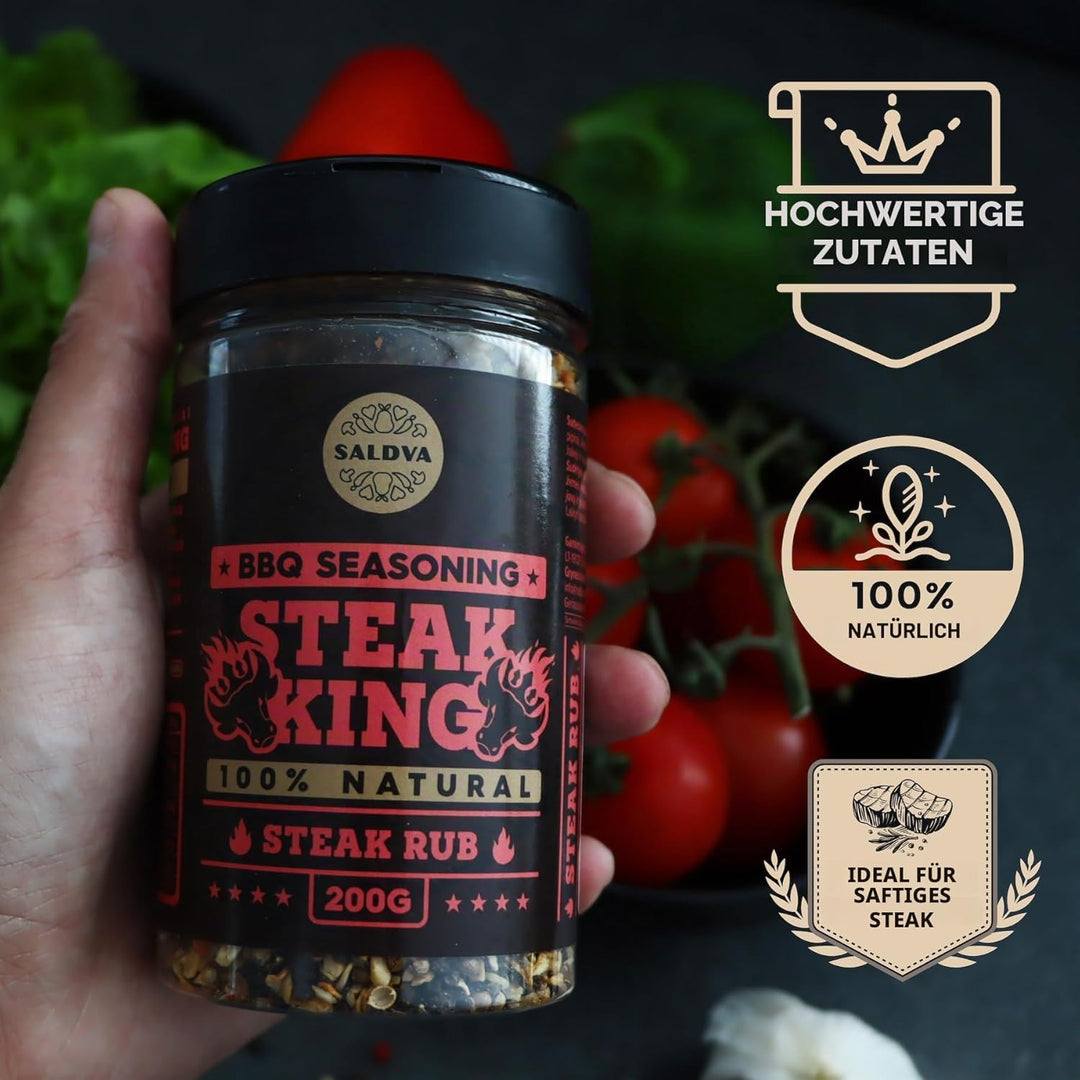 Steak House Collection Premium Seasonings - Schwarzer Knoblauch, Trüffel, Steak King & SPG BBQ Rubs