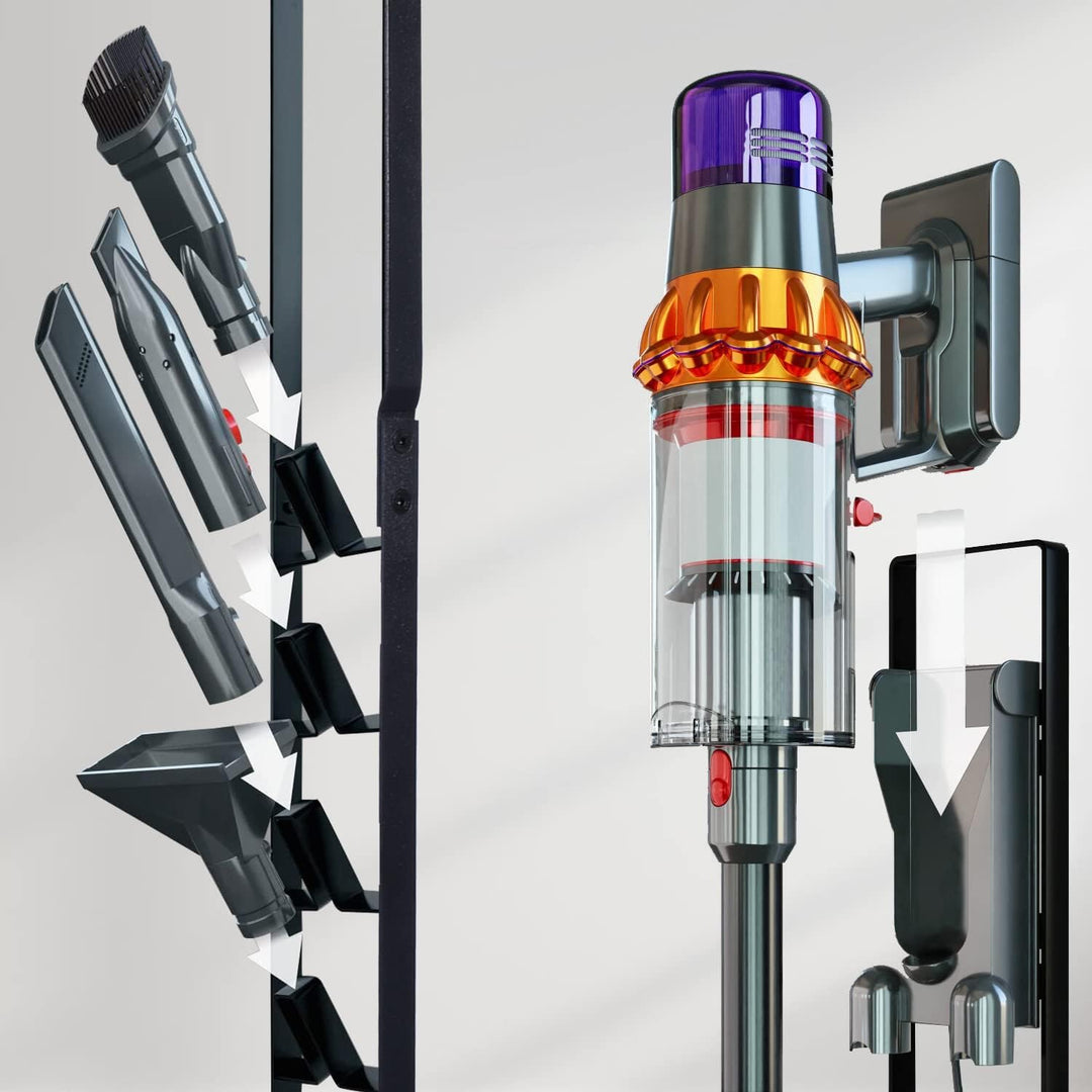 ECRIZA Staubsaugerständer, Staubsaugerzubehör, stabile Metall-Aufbewahrungshalterung für Dyson Handh