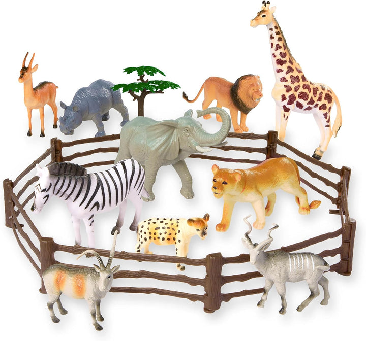TERRA by Battat – Dschungelwelt – Dschungeltierfiguren & Zubehör – 60-Teile Spielzeug-Tier-Eimer für
