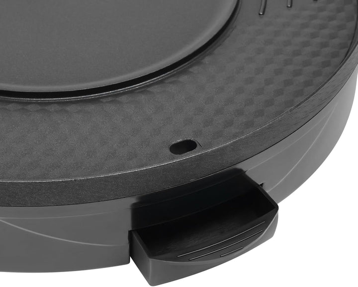 2 In 1 Elektrischer Hot Pot mit Grillfunktion, 2200W Multifunktion Elektrische Grill Hotpot mit Deck