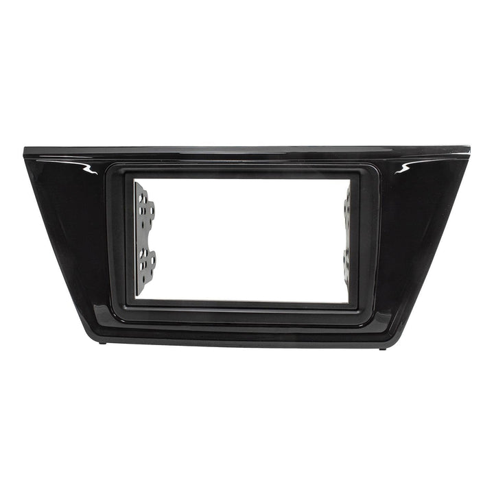 tomzz Audio 2457-054 Doppel DIN Radioblende kompatibel mit VW Touran II 2015-2021 Piano schwarz