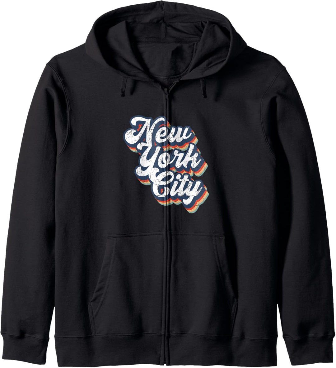 New York City | I Love New York | NYC Retro Vintage Graphic Kapuzenjacke