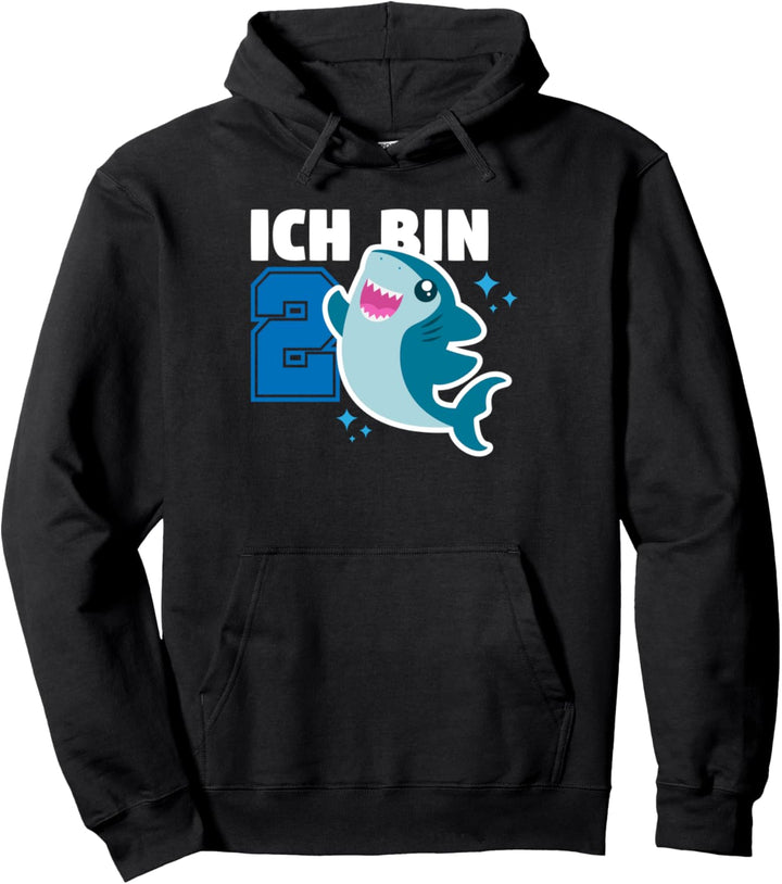 2. Geburtstag Hai 2 Jahre alt Pullover Hoodie