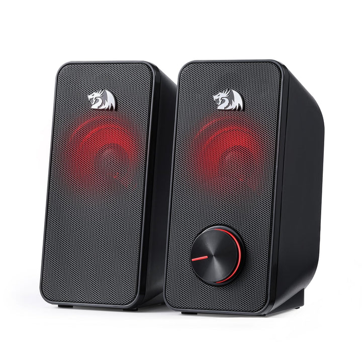 Redragon GS500 Stentor PC Gaming-Lautsprecher, 2.0-Kanal-Stereo-Desktop-Computerlautsprecher Mit Rot