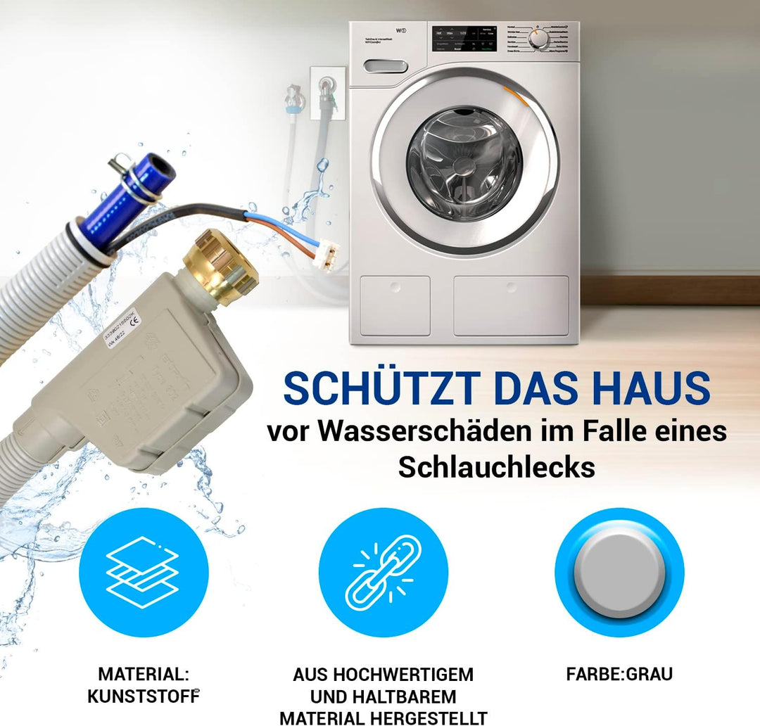 Wasserzulaufschlauch Schlauch Aquastopschlauch 1,6 m Ersatz für Miele 5729731 Zulaufschlauch Aquasto