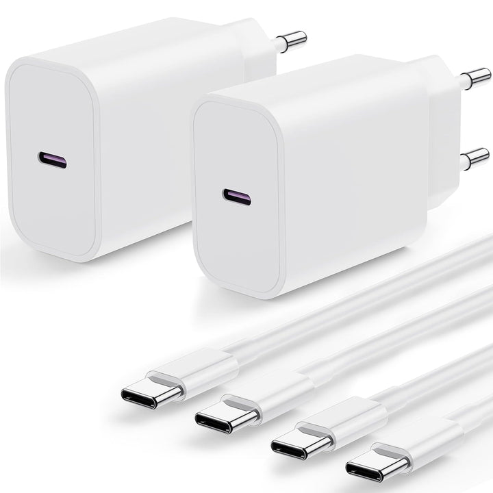 iPhone 17 16 Schnellladegerät, 2Pack 20W USB C Ladegerät für Apple iPhone 17 Pro Max/17 Air/16 Plus/