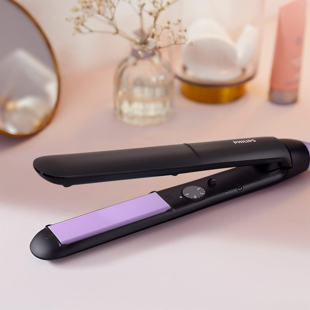Philips FOR HAIR PHILIPS STRAIGHTCARE ESSENTIAL BHS377/00 (BLACK FARBE), Schwarz/Rosa