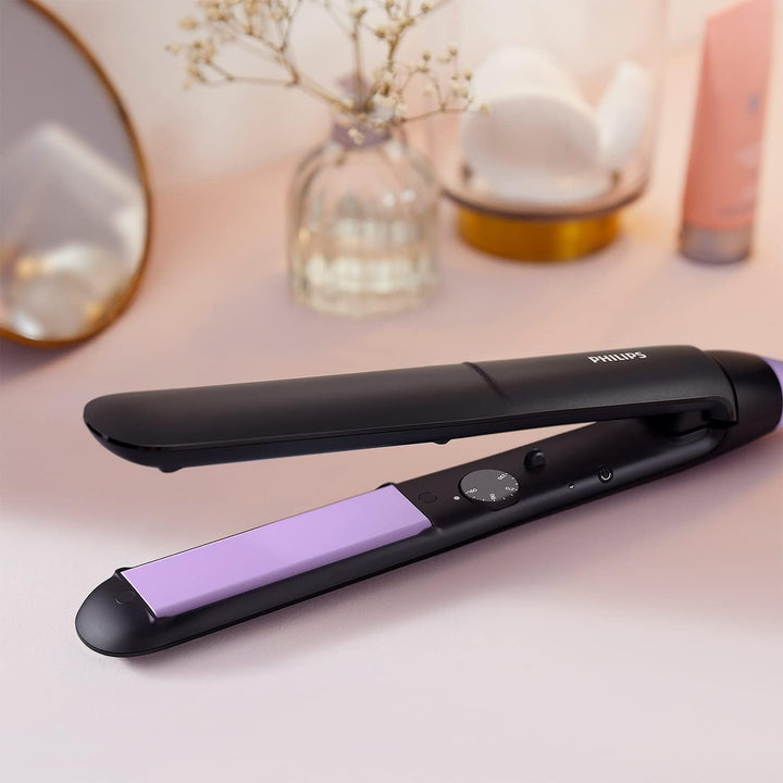 Philips FOR HAIR PHILIPS STRAIGHTCARE ESSENTIAL BHS377/00 (BLACK FARBE), Schwarz/Rosa