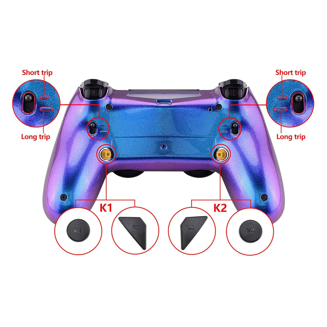 eXtremeRate DAWN2.0 FlashShot Trigger Stop Remap Kit für ps4 CUH-ZCT2 Controller,DIY-Ersatz Hülle Ge