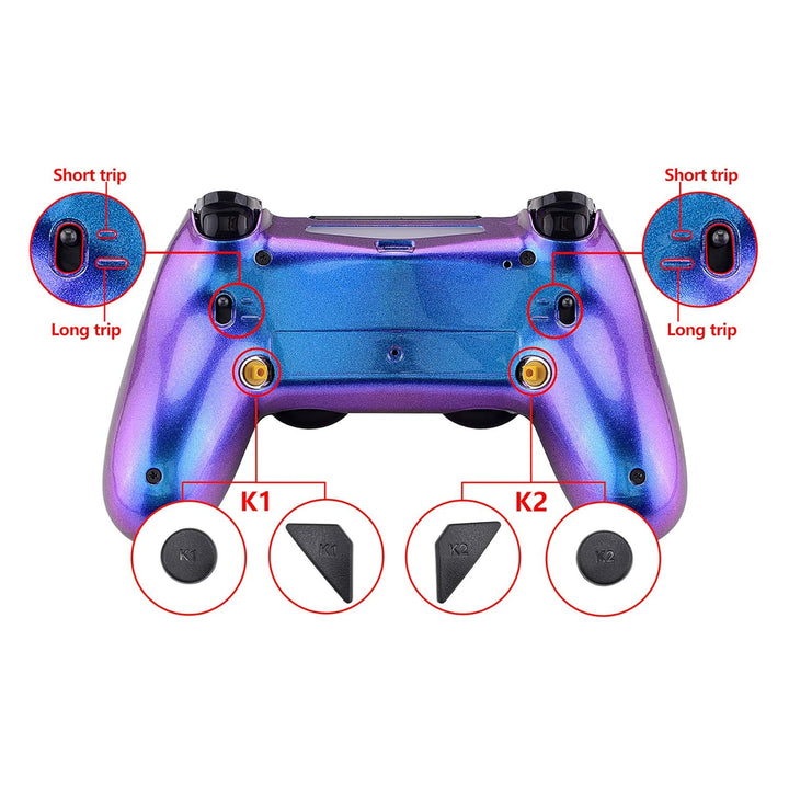 eXtremeRate DAWN2.0 FlashShot Trigger Stop Remap Kit für ps4 CUH-ZCT2 Controller,DIY-Ersatz Hülle Ge