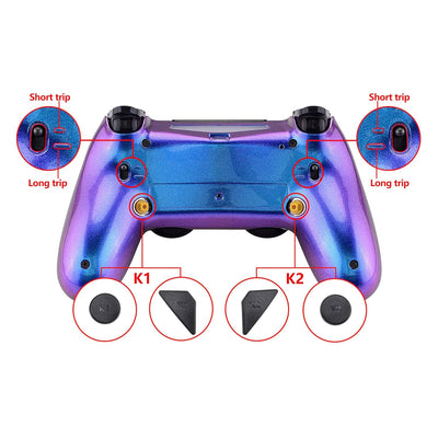 eXtremeRate DAWN2.0 FlashShot Trigger Stop Remap Kit für ps4 CUH-ZCT2 Controller,DIY-Ersatz Hülle Ge