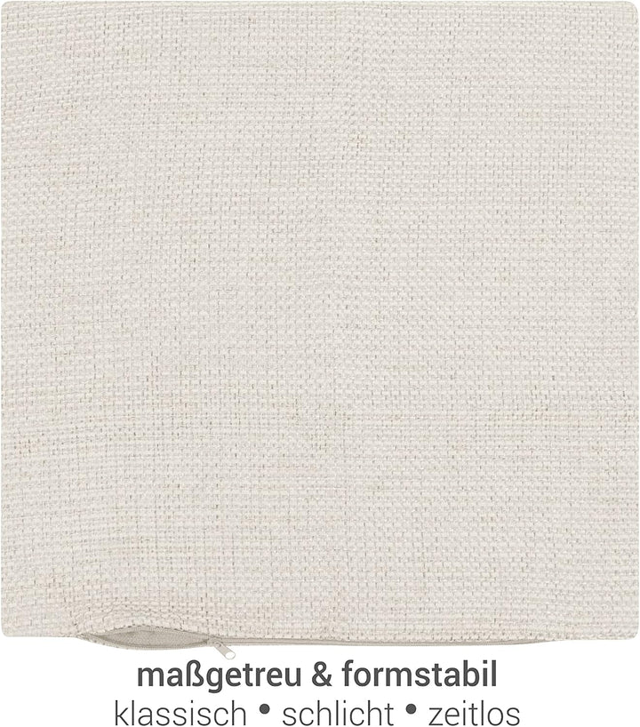 npluseins Kissenhülle mit Struktur-Muster - Polsteroptik 617.767, 1 Stück - Kissenhülle 60 x 60 cm,