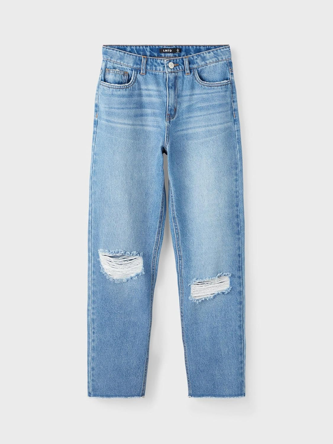 NAME IT Mädchen Nlfbizza DNM Straight Dis Pant Noos Jeans, 140